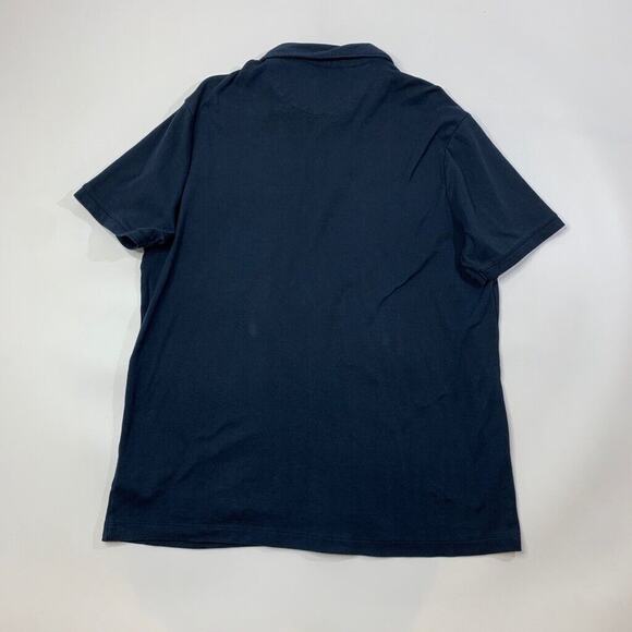 Tahari Polo Shirt Mens XL Extra Large Navy Fine Cotton Interlock Short Sleeve - Picture 6 of 8